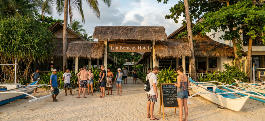 Внешний вид и территория отеля Isla Boracay