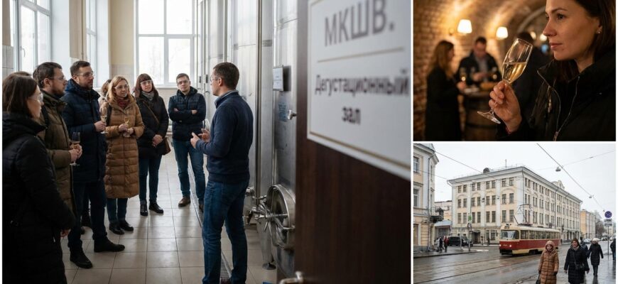 Экскурсия на производство шампанского МКШВ, обзор цехов и дегустация