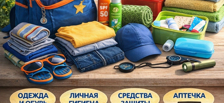 Что взять ребенку в лагерь