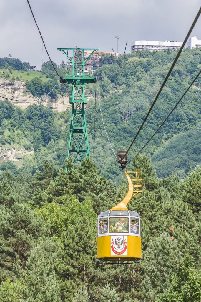 Канатная дорога в Кисловодском парке Канатная дорога в Кисловодском парке