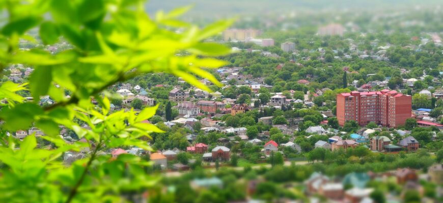 Вид на Пятигорск с горы Машук Вид на Пятигорск с горы Машук